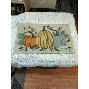Sage & Oak Harvest Accent Rug 20×32 Fall Pumpkin Decor NWT